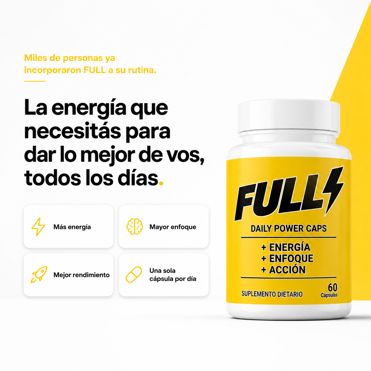 FULL® - Lo que tu cuerpo necesita, para hacer lo que tu mente quiere.